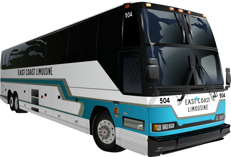 Miami Charter Bus Rental - Tour Bus Service Clipart (784x534), Png Download
