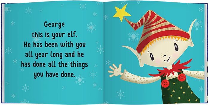Personalised Christmas Elf Children's Story Softback - Cartoon Clipart (800x800), Png Download