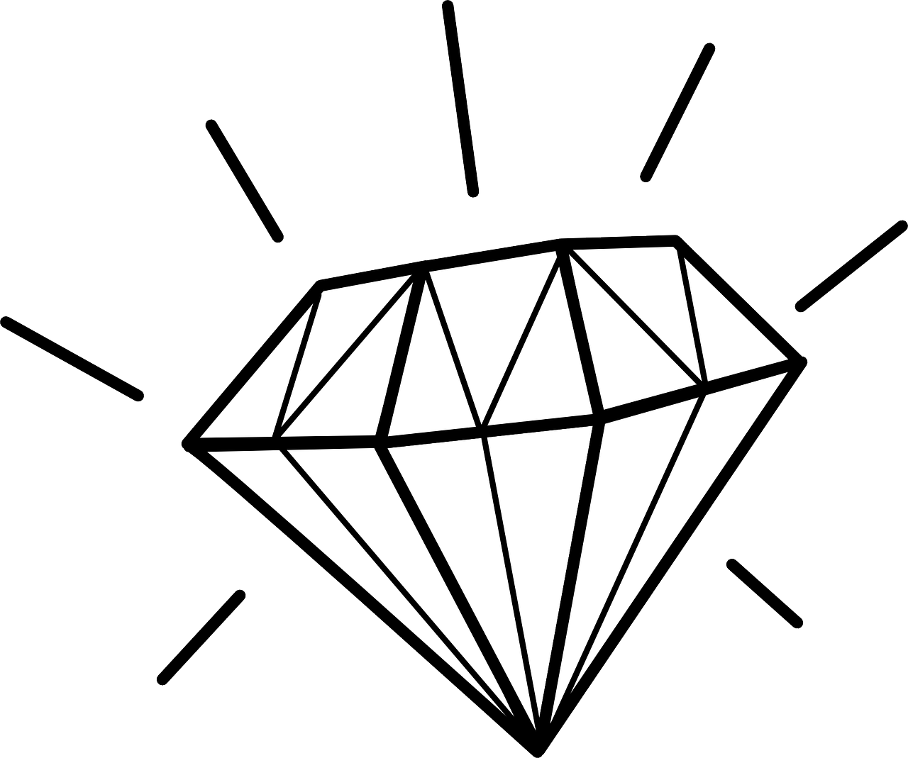 Diamond Gem Precious Expensive Png Image - Diamant Clipart Transparent Png (1280x1069), Png Download