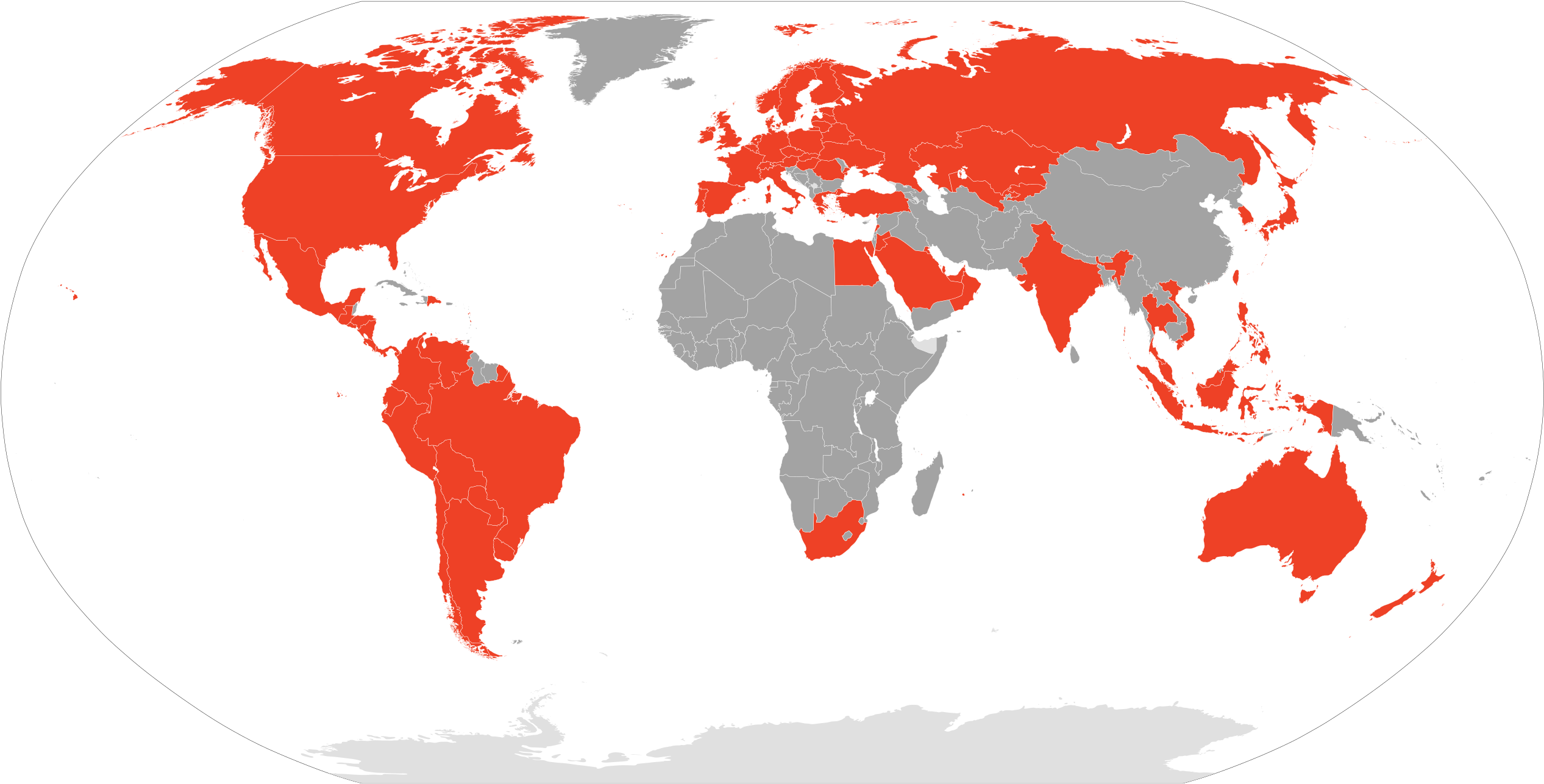 Availability Of Google Play Books In The World - Left And Right Politics World Map Clipart (2533x1287), Png Download