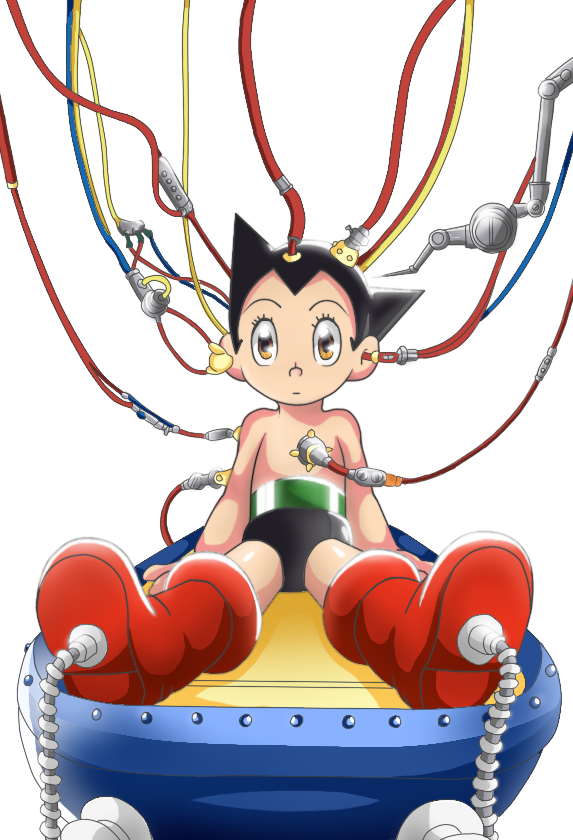 Atomu By Xandreita93x Japan Illustration, Astro Boy, - Astro Boy Clipart (573x840), Png Download