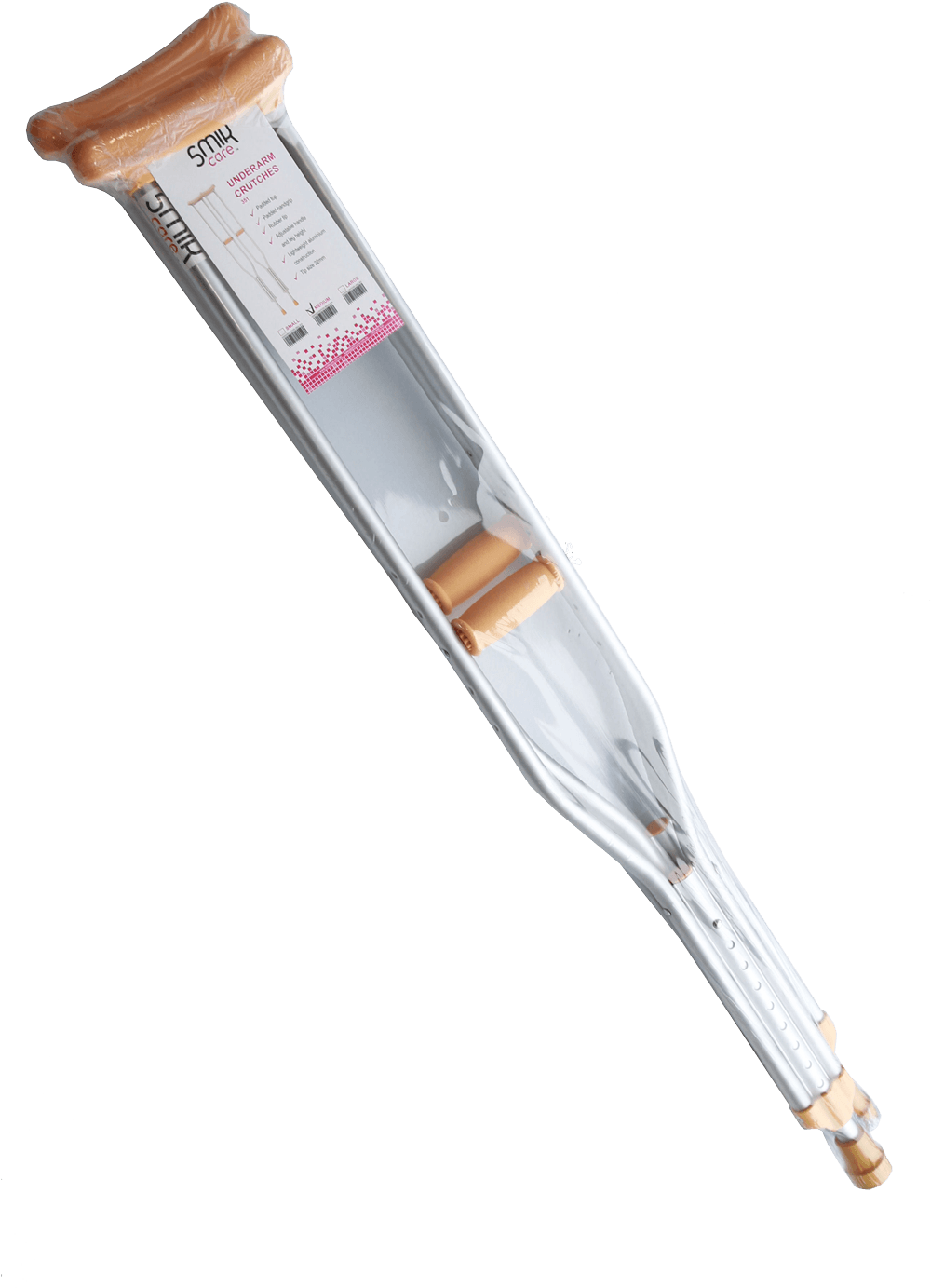 Aluminium Underarm Crutches - Medical Equipment Clipart (1000x1383), Png Download