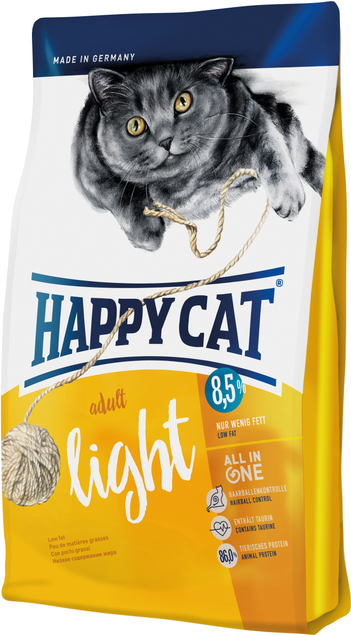 <free S$5 Voucher> Happy Cat Light 300g - Happy Cat Dry Food Clipart (749x1280), Png Download