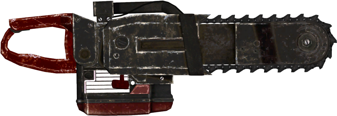 The Vault Fallout Wiki - Fallout New Vegas Chainsaw Clipart (1200x480), Png Download