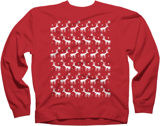 Reindeer Pattern Christmas Jumper - Extended Dream Team Merch Clipart (650x650), Png Download