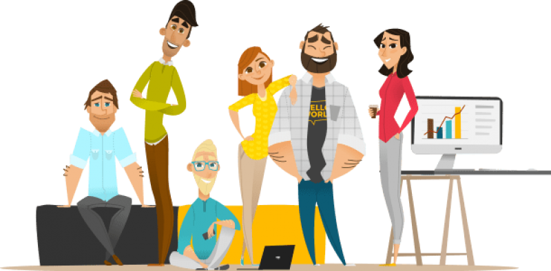 Digi Infy Digital-marketing - Digital Marketing Team Png Clipart (800x394), Png Download