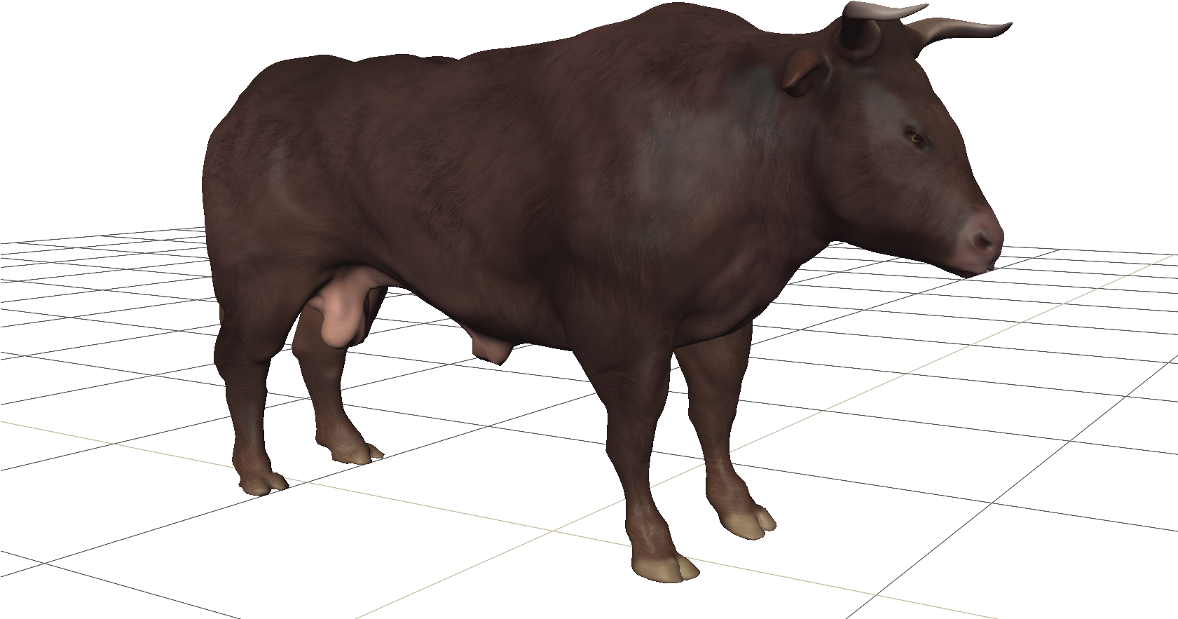 Bull Cattle Bison Horn Hairy Men Transprent , Png Download - Bull Clipart (1681x883), Png Download