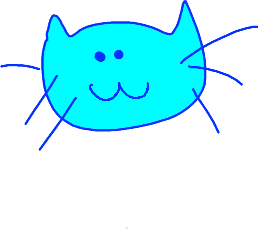 Flower4 - Happy Cat Clipart (880x782), Png Download