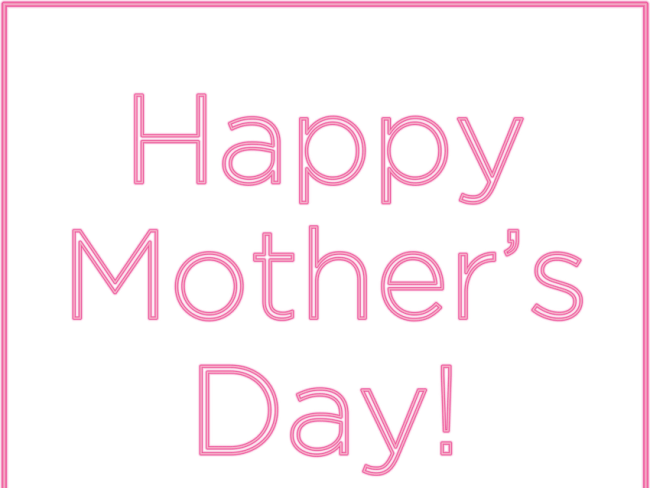 Gif Happy Mother's Day Dance Animated - Peach Clipart (650x488), Png Download