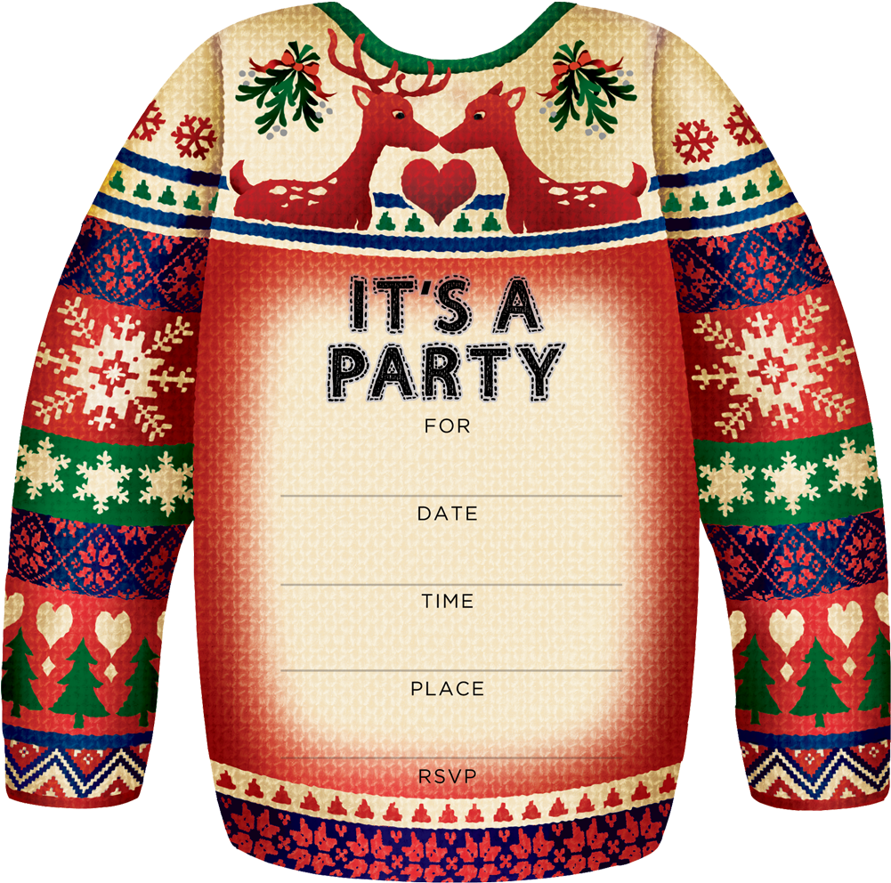 Ugly Christmas Sweater™ - Sweater Clipart (1000x1000), Png Download