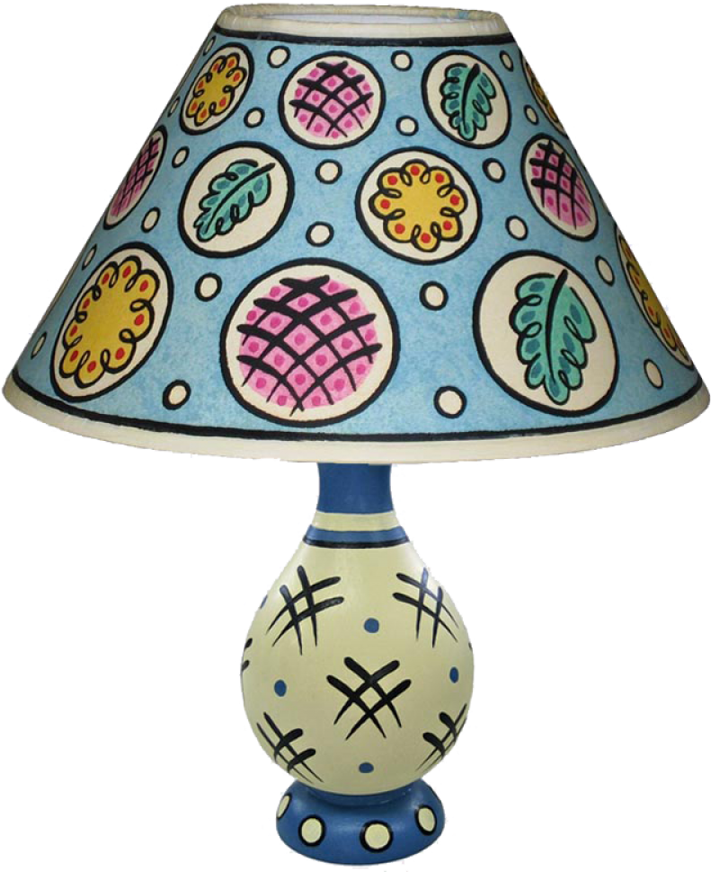 Cross-hatch Vase Lamp - Lampshade Clipart (1000x1000), Png Download