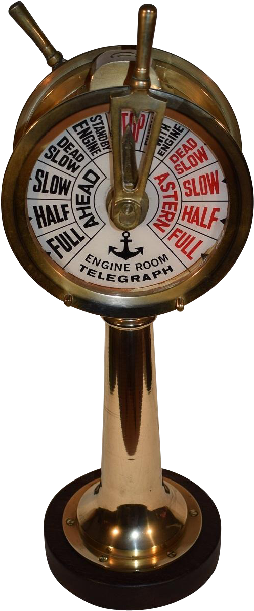 Beautiful Vintage Nautical Brass Ships Engine Room - Trophy Clipart (1207x1207), Png Download