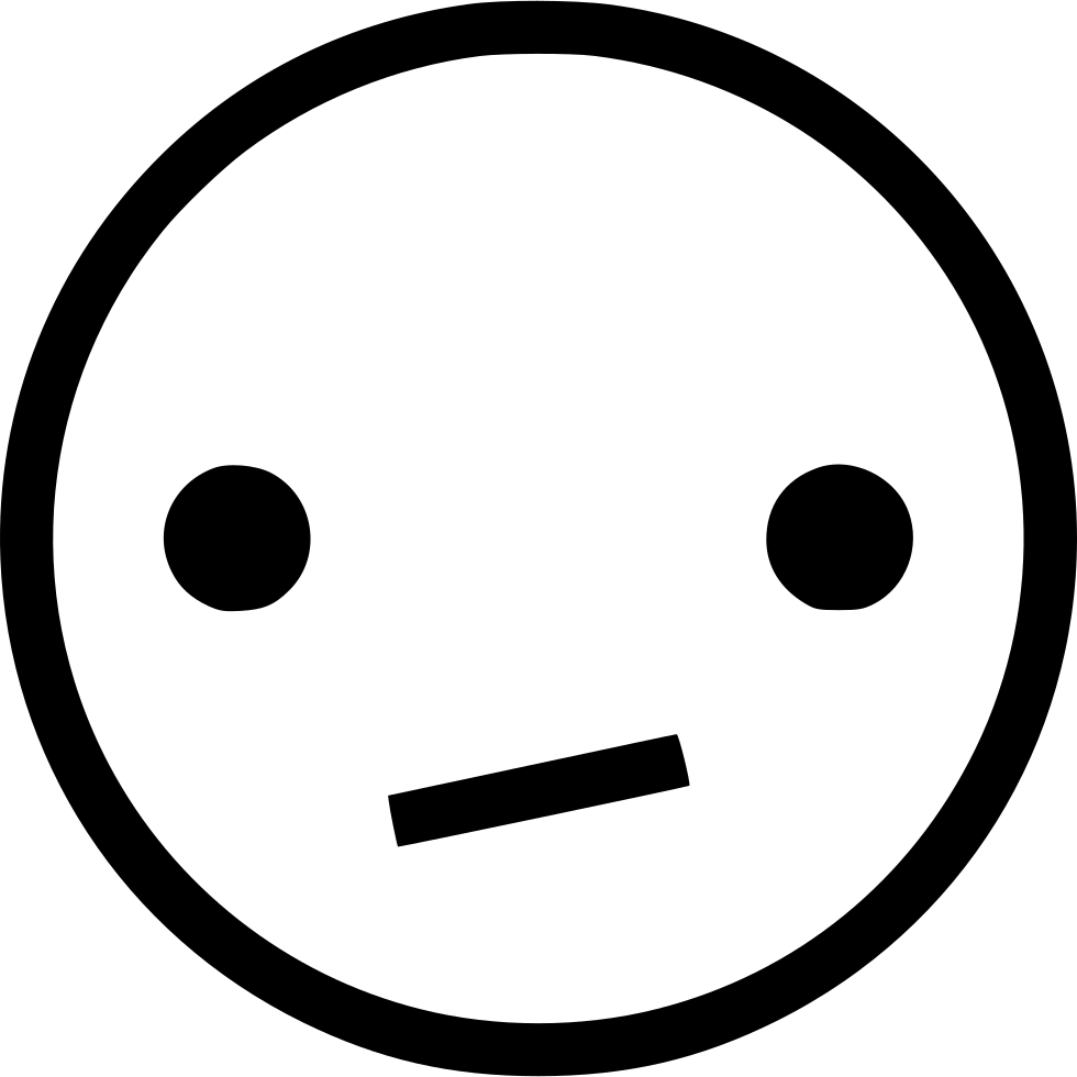 Png File Svg - Meh Icon Clipart (980x980), Png Download