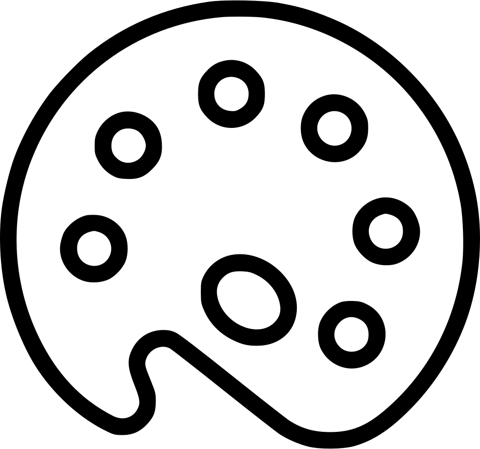 Artist Palette Png - Circle Clipart (980x916), Png Download