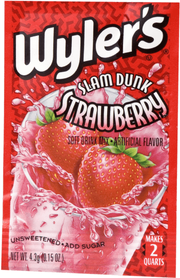 Wyler's Slam Dunk Strawberry Clipart (550x600), Png Download