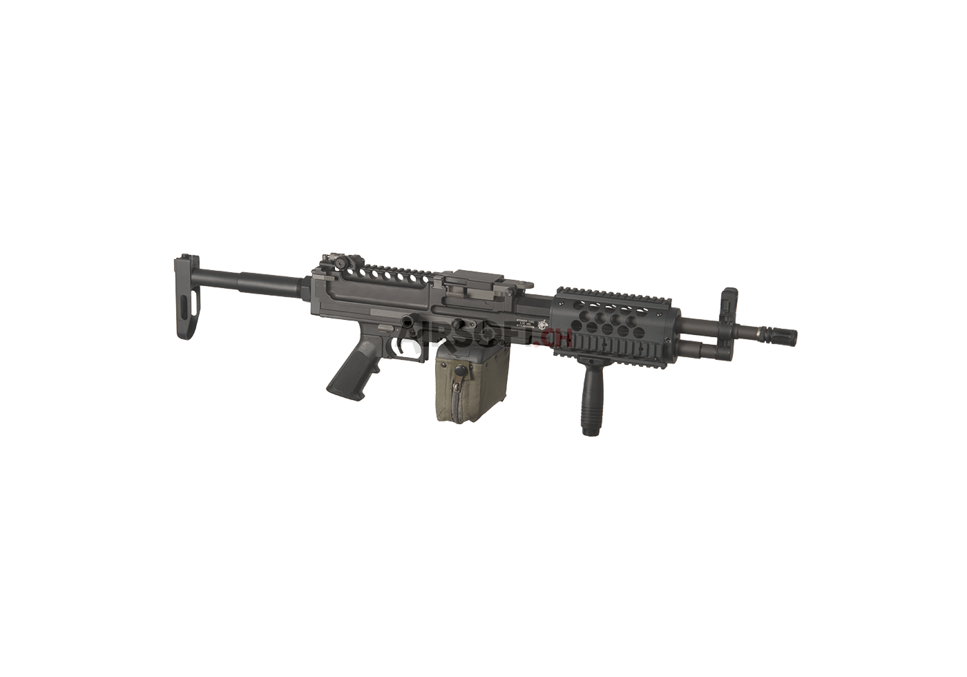 Stoner Lmg Airsoft Rifles - Assault Rifle Clipart (1400x980), Png Download
