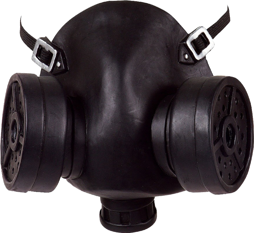 Half Face Gas Mask Cosplay Clipart (1000x1000), Png Download