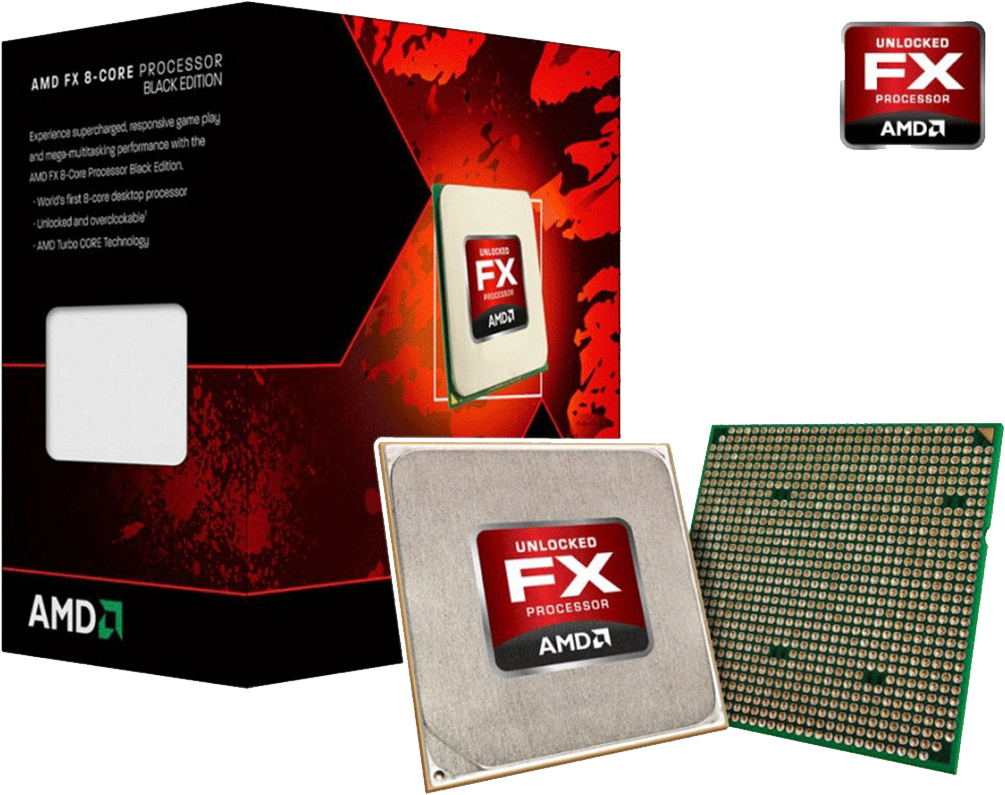 Amd Fx 8350 4ghz 8 Core Processor , Png Download - Amd Fx Clipart (1005x795), Png Download