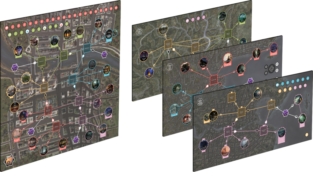 Four Boards For Arkham Horror Revised - Wood Clipart (1024x563), Png Download