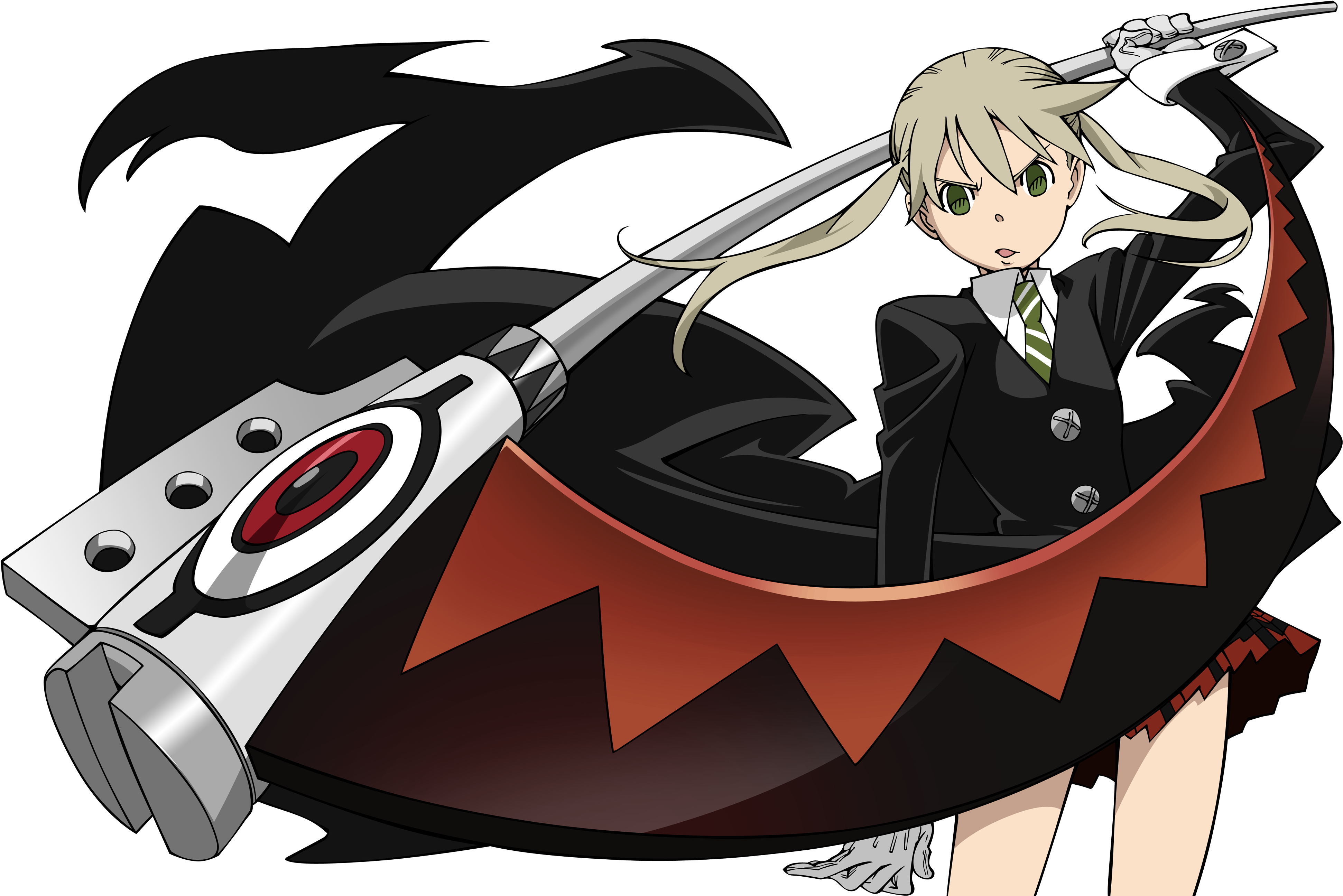 Soul Eater , Png Download - Maka And Soul Scythe Clipart (3884x2592), Png Download