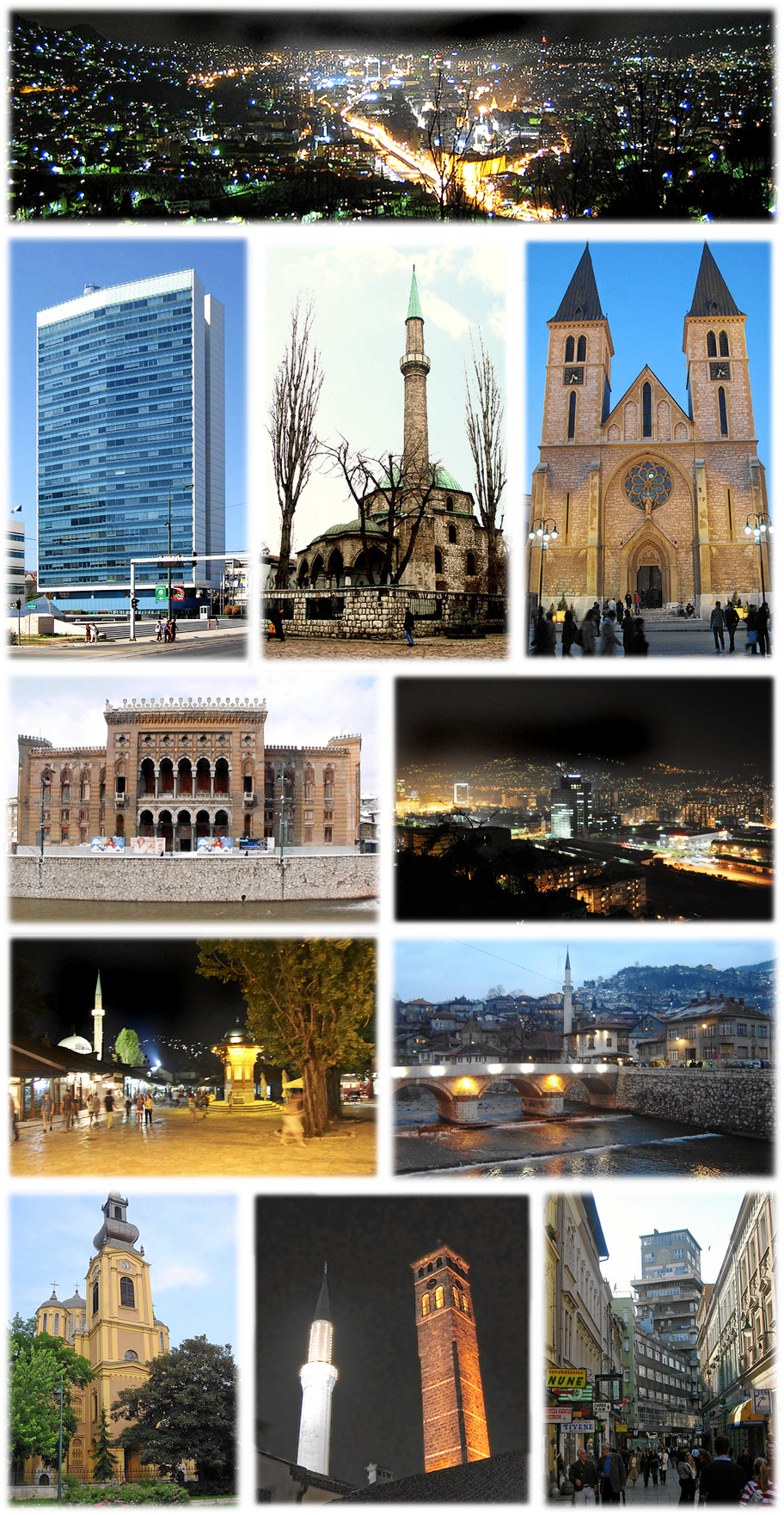 Te-collage Sarajevo - City Hall Clipart (912x1762), Png Download
