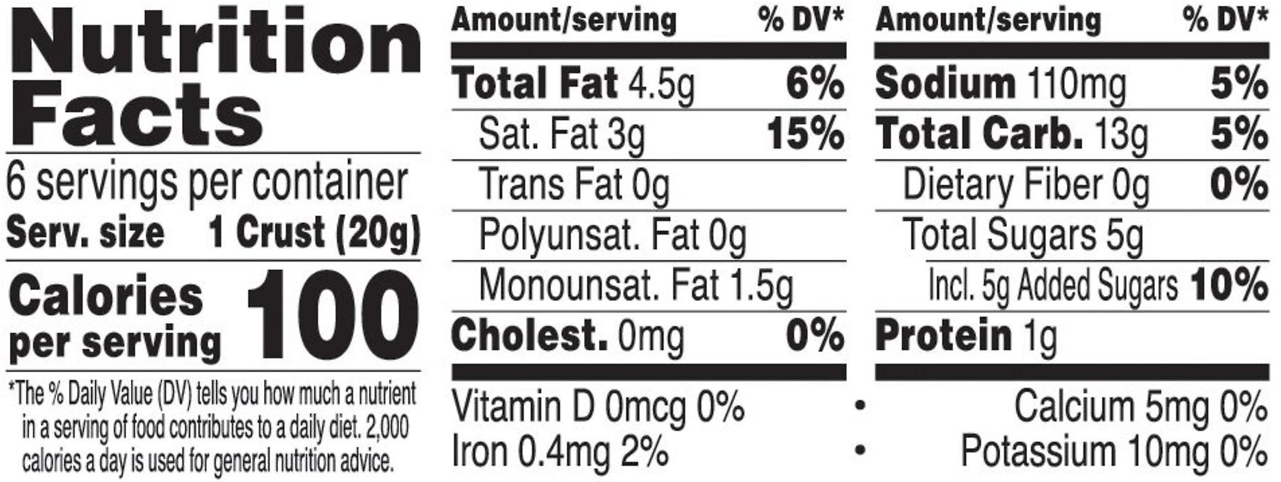 Nutrition Facts Clipart (1800x1800), Png Download