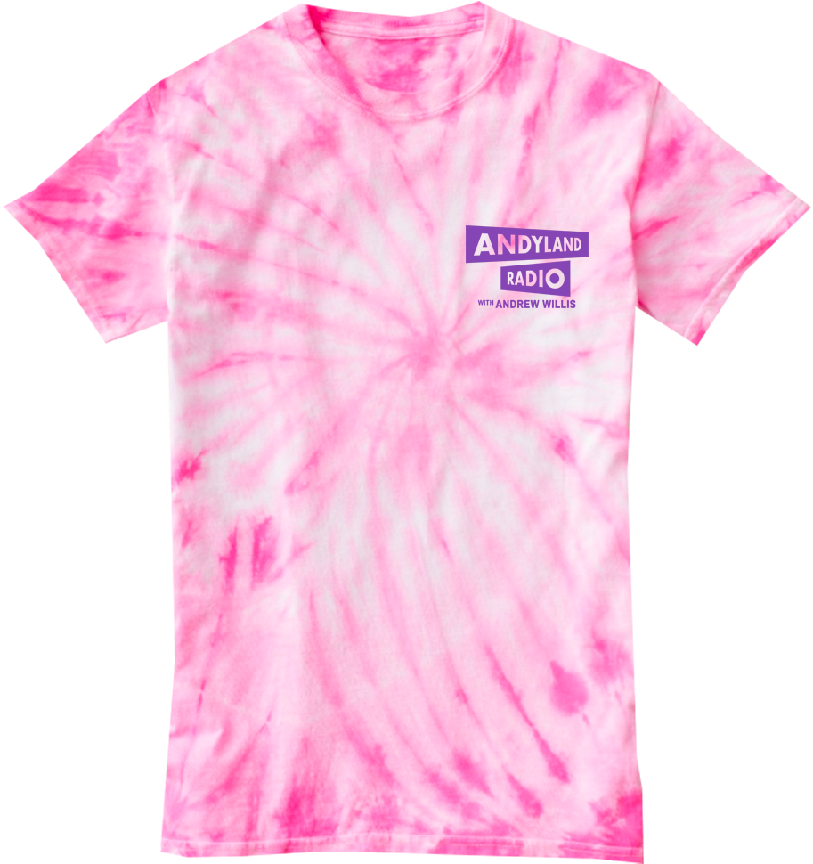 Official Andyland Radio Pink Tie Dye T-shirt , Png - Shirt Clipart (913x970), Png Download