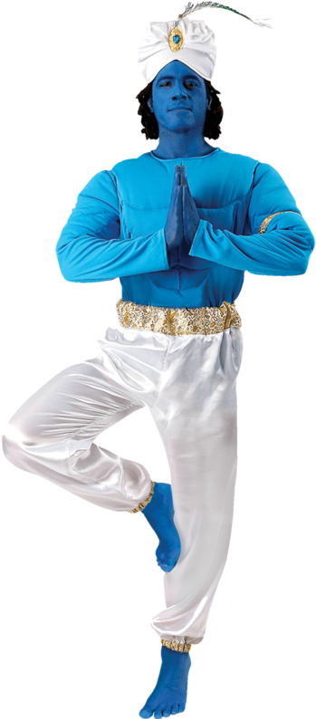 Men's Genie Costume - Genie Costume Clipart (500x793), Png Download