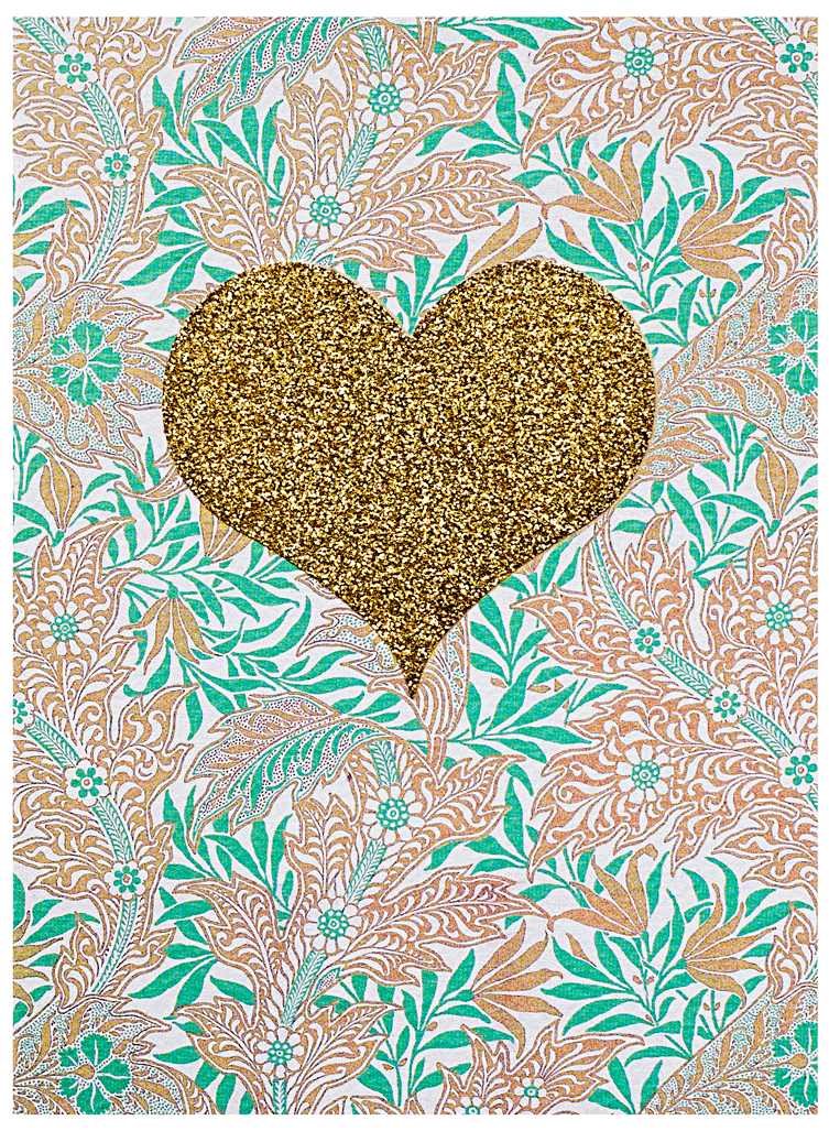 Mint Golden Heart - Heart Clipart (1600x1026), Png Download