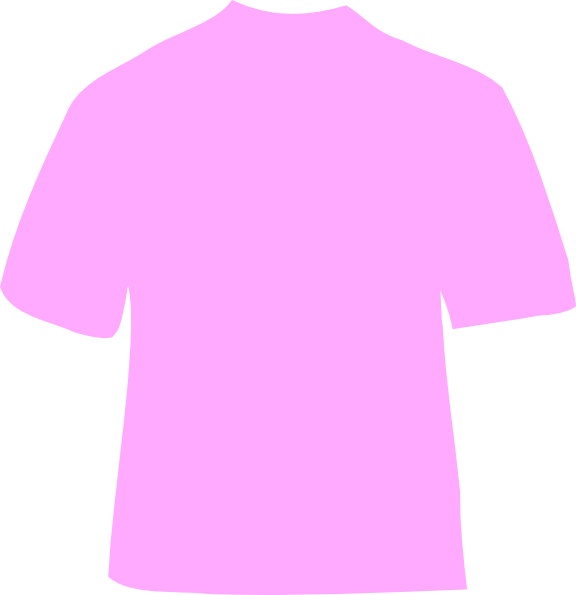 Powder T Shirt Clip Art At Clker Ⓒ - Powder Pink T Shirt - Png Download (576x595), Png Download