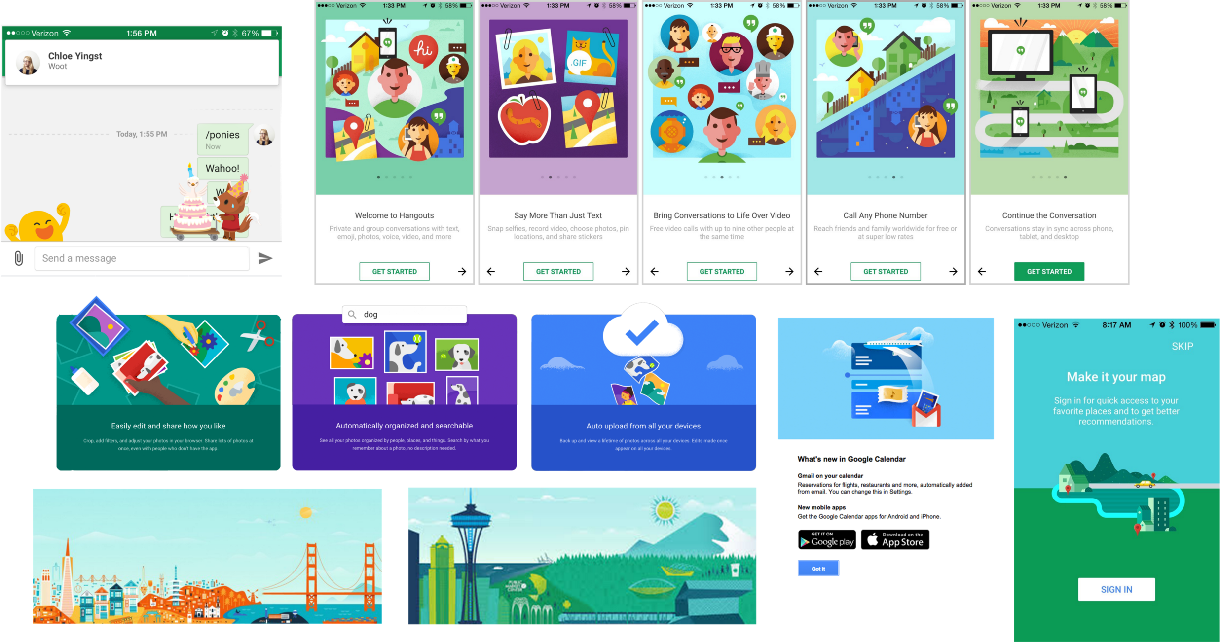 Google's Appreciation For Illustration Is Apparent - Google Onboarding Flat Illustration Clipart (2473x1302), Png Download