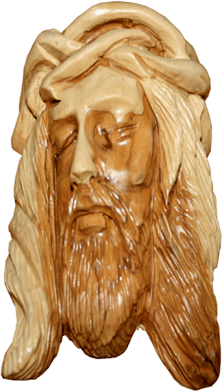 Jesus - - Wood Carving Of Jesus Face Clipart (650x650), Png Download