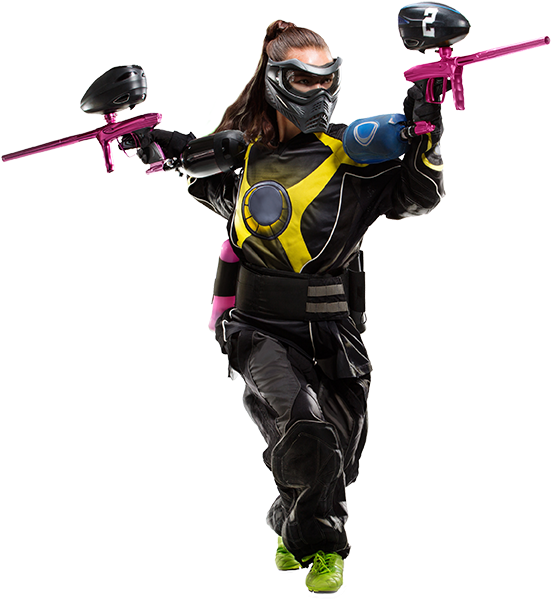 Gladiators Arena Toronto Spongeball - Paintball Kids Png Clipart (574x606), Png Download