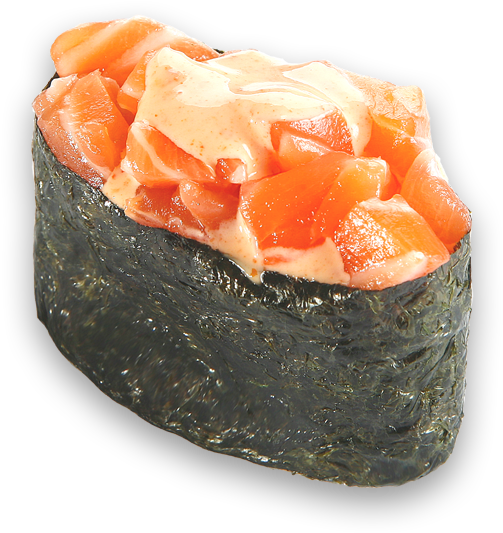 Gunkan Sake - Spicy Sake Gunkan Clipart (900x600), Png Download