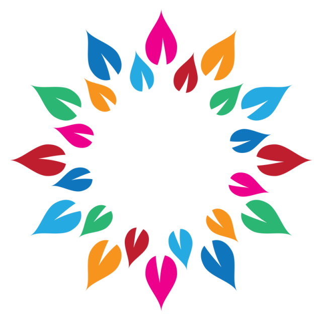 Colorful Vector Circle - Happy Holi Stickers For Whatsapp Clipart (640x640), Png Download