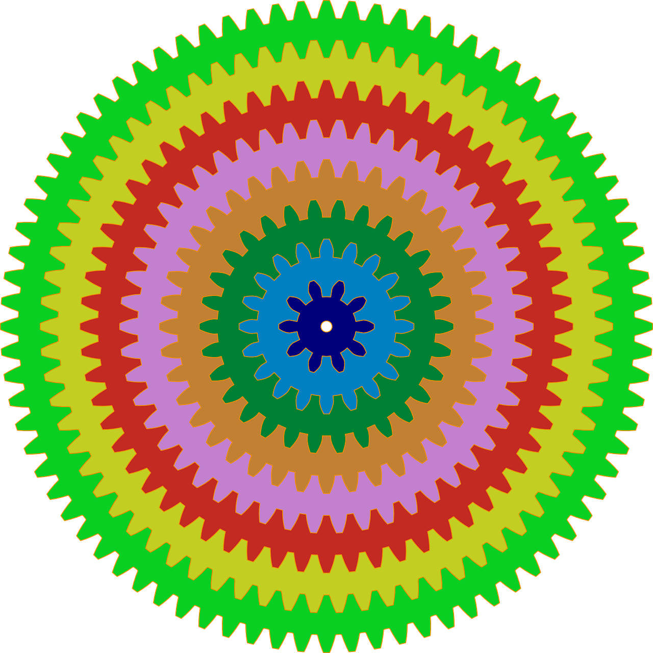 Gear 80 Teeth Clipart (1280x1280), Png Download