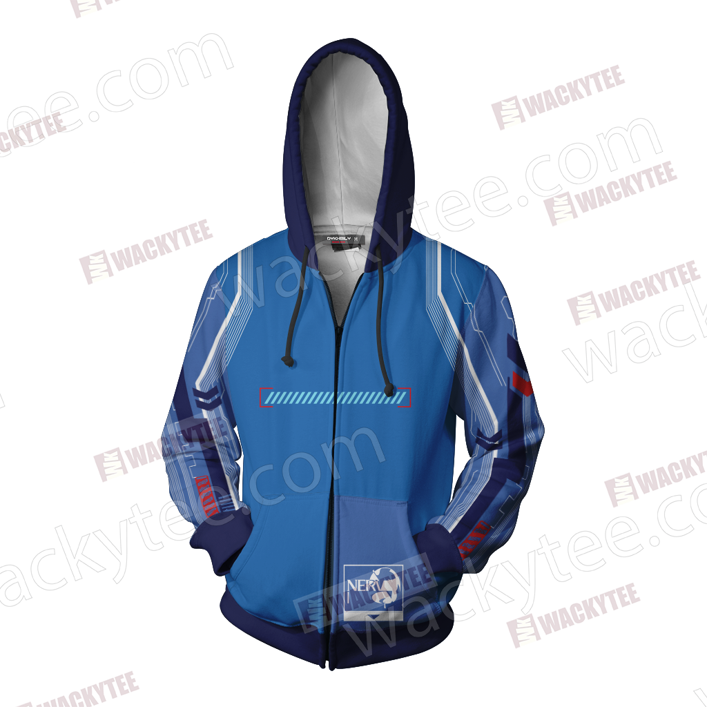 Shin Seiki Evangelion Ikari Shinji New Zip Up Hoodie - Sheldon Cooper Clipart (1024x1024), Png Download