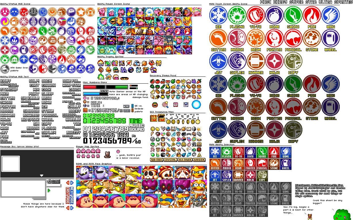 Kirby Super Star Ultra Rom Transparent Background - Kirby Super Star Icons Clipart (1228x768), Png Download