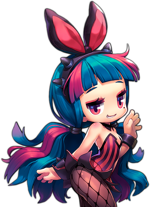 Maplestory 2 Bunny Girl Left By 77silentcrow-d9715qx - Kay's Event Wheel Maplestory 2 Clipart (600x800), Png Download