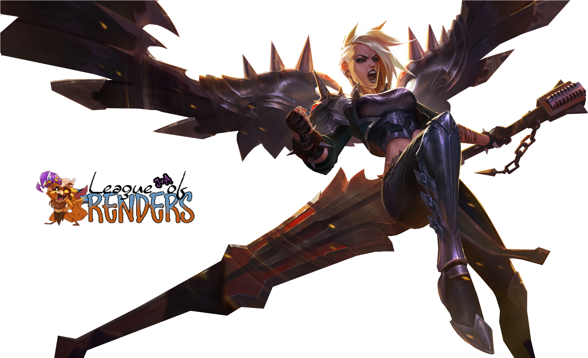 Splash Art Kayle Rework Clipart (2000x1180), Png Download