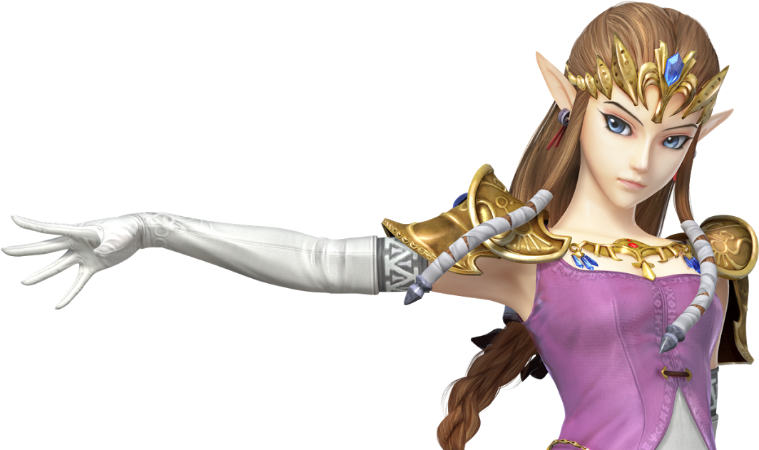 Super Smash Bros Wii U Zelda , Png Download - Zelda Wii U Smash Clipart (1064x631), Png Download