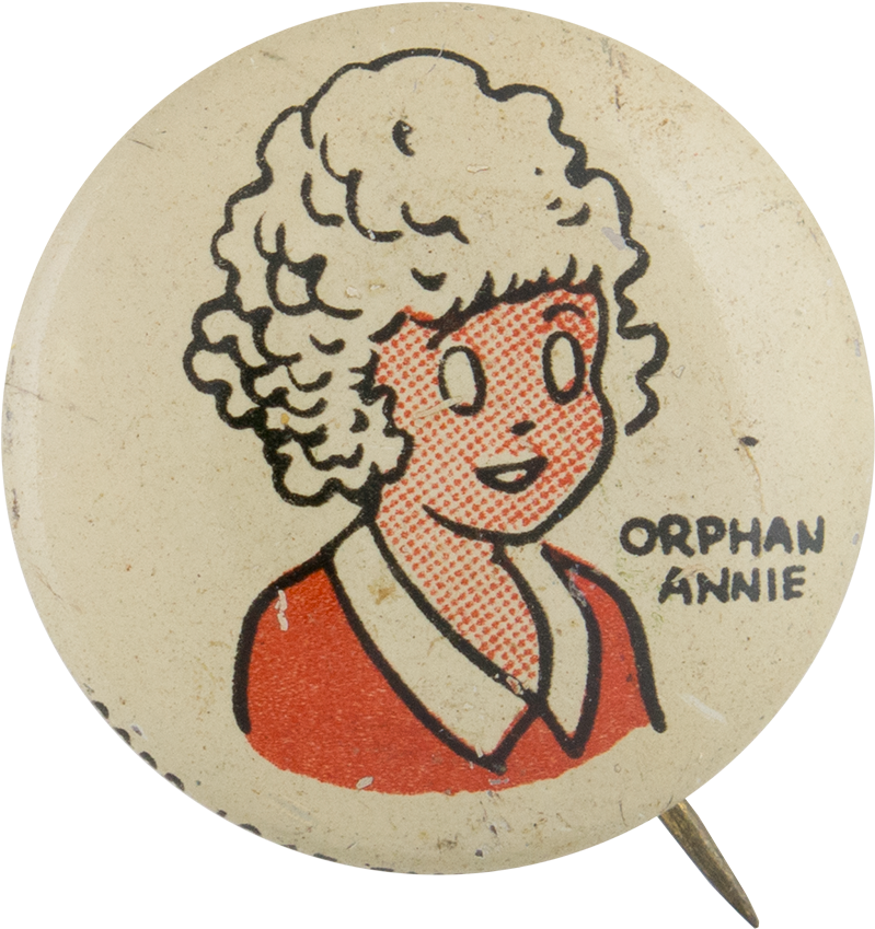 Kellogg's Pep Orphan Annie Advertising Button Museum - Orphan Annie Clipart (799x849), Png Download