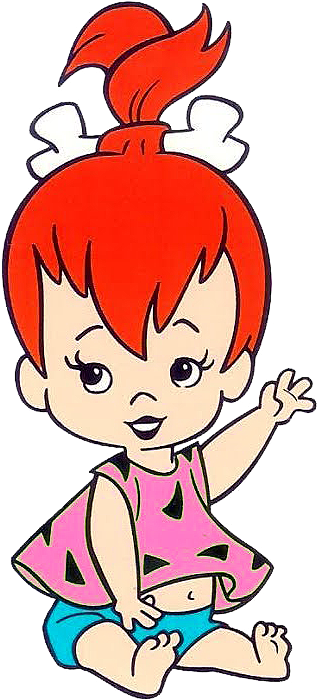 Old Cartoons, Classic Cartoons, Classic Cartoon Characters, - Pebbles La Hija De Los Picapiedra Clipart (428x800), Png Download