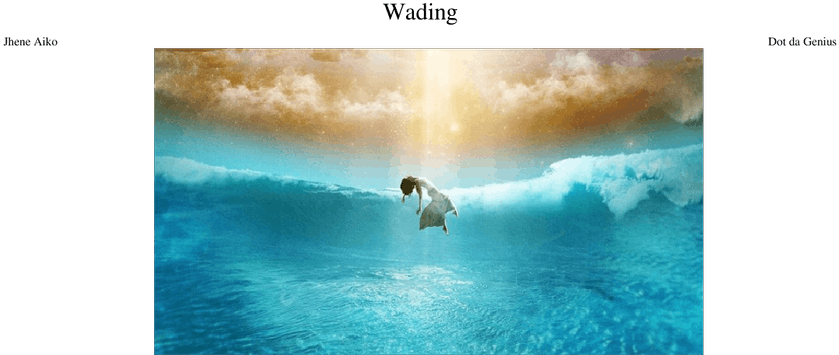 Wading Sheet Music For Piano, Harp, Synthesizer, Percussion - Jhene Aiko Souled Out Album Clipart (850x1100), Png Download