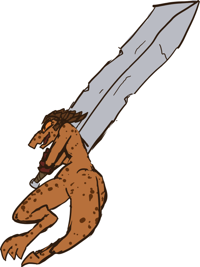 If You Give A Kobold An Ultra Greatsword - Pathfinder D&d Kobold Art Clipart (648x862), Png Download