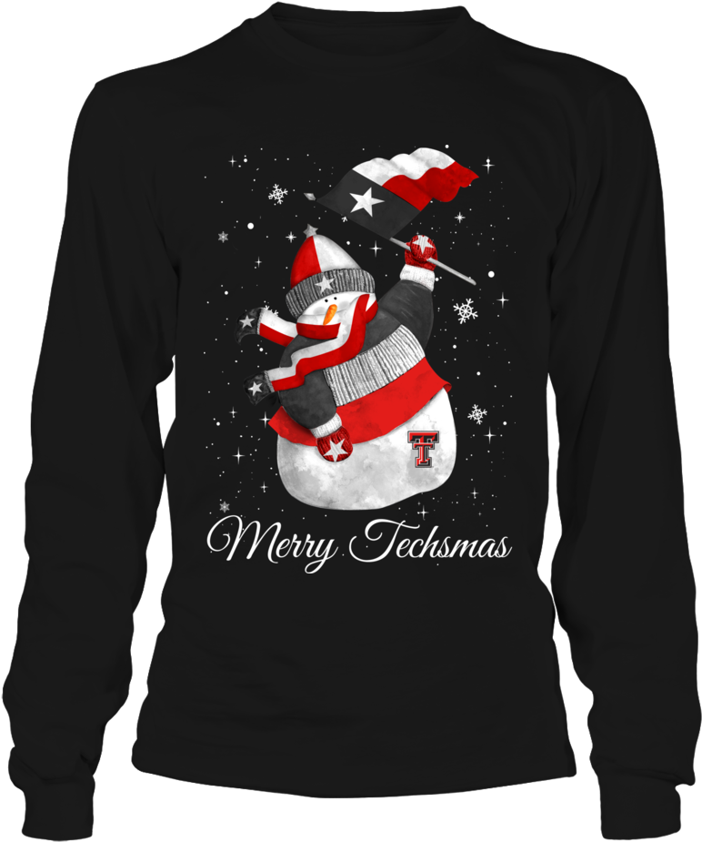 Texas Tech Red Raiders - Christmas Corvette T Shirts Clipart (772x925), Png Download