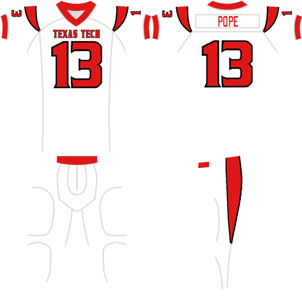 Texastechconceptaway - Sports Jersey Clipart (640x622), Png Download