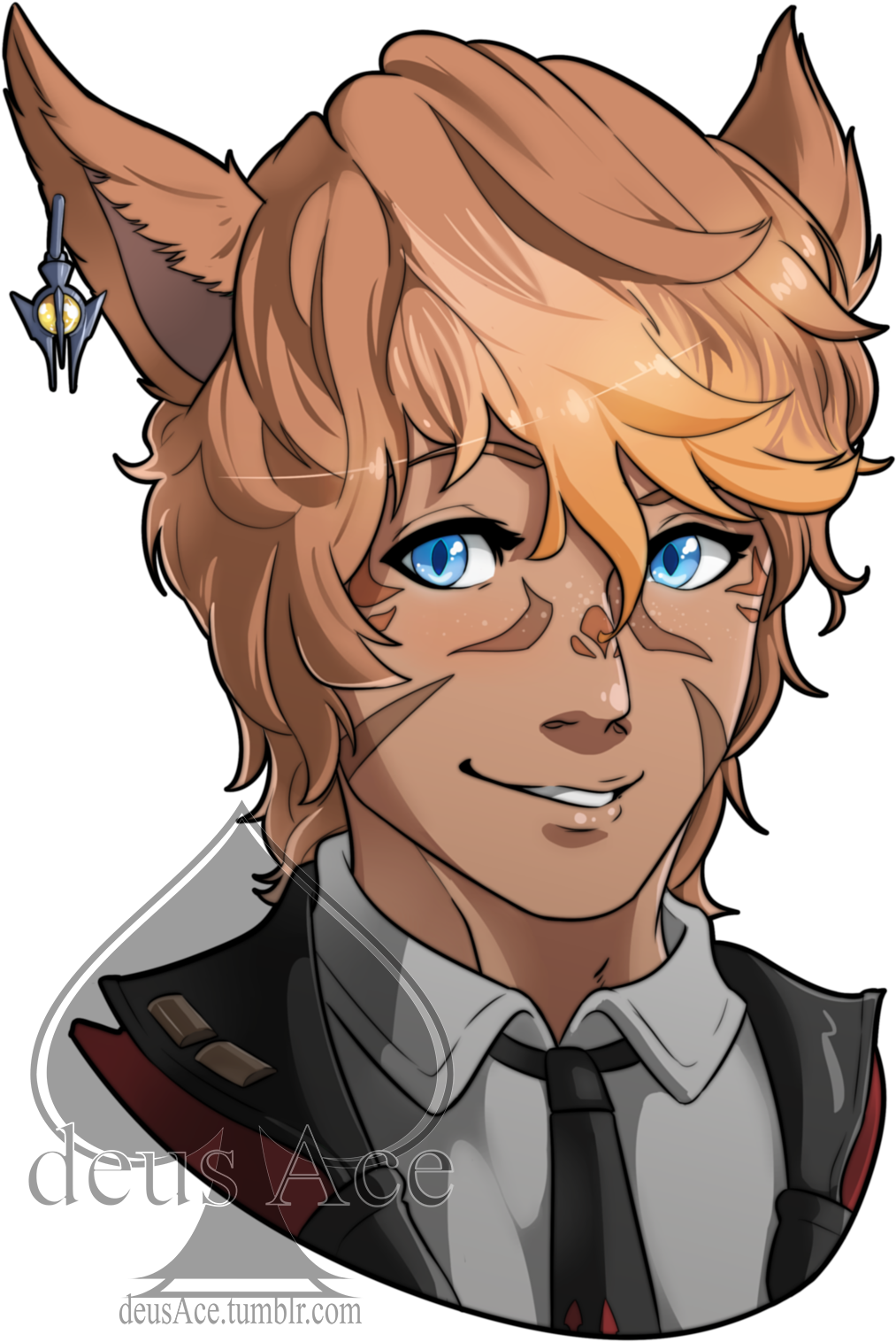 [fanart]headshot Commish - Cartoon Clipart (1200x1601), Png Download