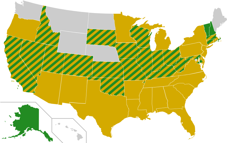 From Wikipedia, The Free Encyclopedia - Us Senate Map 2019 Clipart (800x495), Png Download