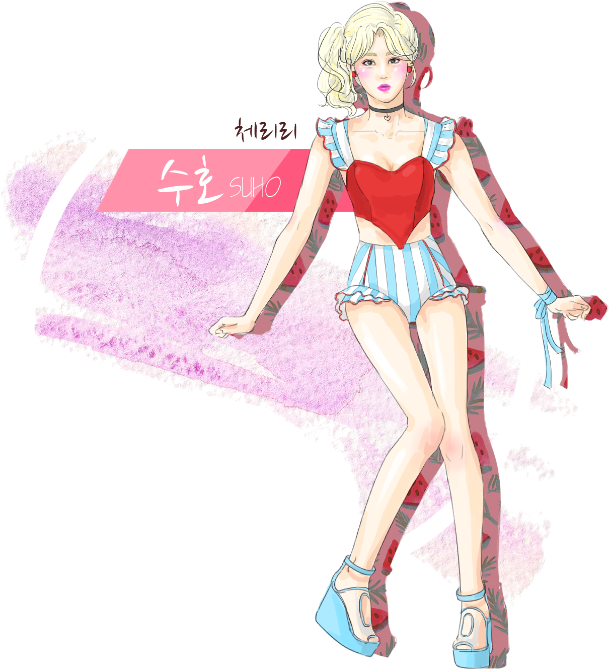 Hunho Love ️ - Illustration Clipart (1243x1409), Png Download